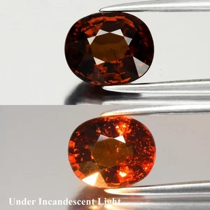 💎 2.52ct 8x6.5mm Oval Natural Color Change Garnet - Unheated, Madagascar Gem - Picture 1 of 6