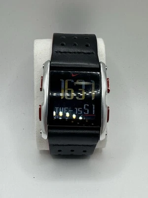 RELOJ TORQUE NIKE VINTAGE USADO RETRO LLAMATIVO CRONÓGRAFO DIGITAL NEGRO/ROJO Foto 1 de 4