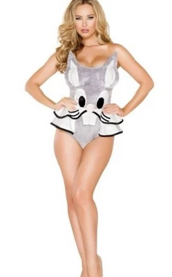 Sexy Disfraz de Halloween Bunny Babe Talla Pequeña Looney Bugs Tunes Yandy Peludo Foto 1 de 4