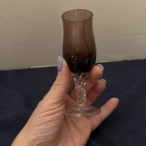 1950s Vintage Empoli Italian Amethyst Shot/Cordial/Liqueur Glass - Picture 1 of 8