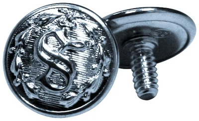 Shoei Replacement Sheriff Buttons with Posts in Silver - Image 1 of 3