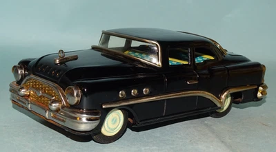 Buick 1955 sedán de 4 puertas juguete de fricción de hojalata Mitsuhashi Japón Foto 1 de 4