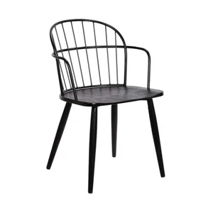 Armen Living Bradley Dining Accent Chair Black - Picture 1 of 3