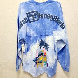 LARGE Spirit Jersey Walt Disney World Parks WDW Stitch Hawaiian Vacation Adult - Picture 1 of 5