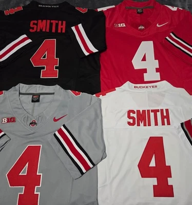 Fast Free Shipping!! Jeremiah Smith Ohio State Buckeyes OSU Stitched Jersey 4 - Image 1 of 4