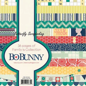 Family Is Collection Scrapbooking 6x6 Paper Pad Bo Bunny 36 Pages BoBunny NEW - Picture 1 of 1