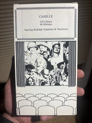 Camille 1921 Silent Film VHS Rudolph Valentino & Nazimova Pre Owned Film Classic - Image 1 of 3