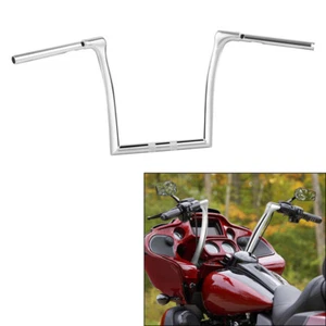 14" Rise 1-1/4" Fat Hanger Handlebar Fit For Harley Road Glide FLTRX FLTRXS 15+ - Picture 1 of 9