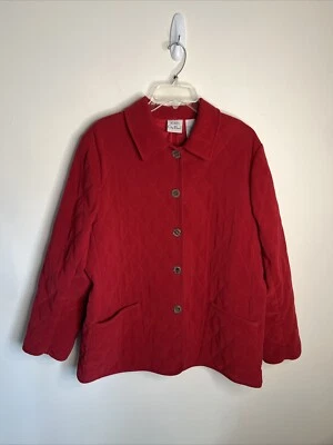 Koret City Blues Women's XL Red Long Sl Pockets Barn Style Jacket - Pristine - Image 1 of 4
