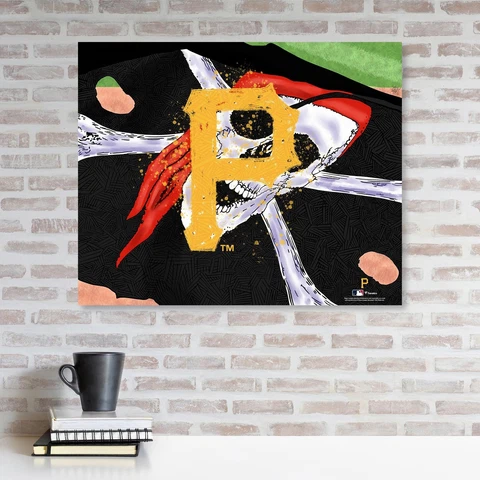 Pittsburgh Pirates Unsigned Stretched 20x24 Canvas Giclee Print Cover