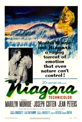Pôster clássico vintage de filme Niagara 1953 - Imagem 1 de 4