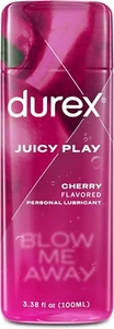 Durex Play Cheeky Cherry Flavored Lubricant * Water Based Sex Lube 3.38 fl.oz - Picture 1 of 7