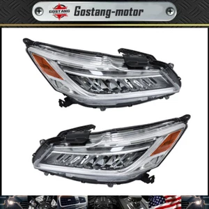 Headlight Assembly For Honda Accord Sedan 2016-2017 Headlamp Left+Right Side LED - Photo 1 sur 12