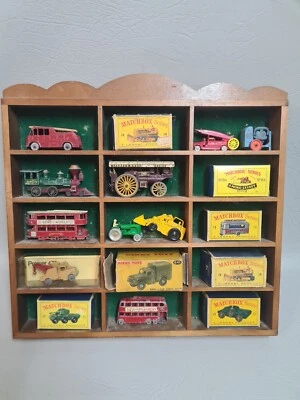 Vintage Lesney Matchbox cars & Boxs BULK Set With Timber Display Case Some Rare - Image 1 of 4