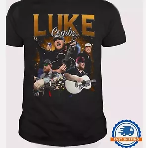 HOT NEW 2024 Luke Combs T-shirt NEW Unisex S-5Xl BLACK - Picture 1 of 7