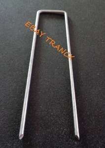 Erdanker, Bodenanker, Erdnagel für Gartenvlies, 250 Stück, Rostfrei 150x25x2,7mm - Bild 1 von 1