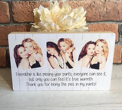 Funny Best Friend Gift, Gifts for Friends, Friend Photo Frame, Personalised Gift - Image 1 of 4