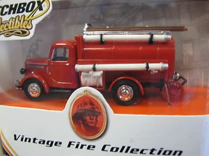 Streichholzschachtel Sammlerstücke Vintage Feuersammlung roter Wassertanker - Bild 1 von 1