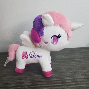 Peluche Aurora Tokidoki 7" Lolopessa Unicorno Peluche Amor Blanco Rosa - Imagen 1 de 10