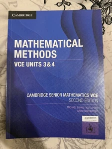 Cambridge Mathematical Methods VCE Units 3 & 4 (Second Edition) - Picture 1 of 2