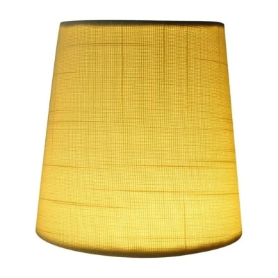 MERIVILLE Clip-on Chandelier Lamp Shade Eggshell Linen 3.5-inch by 4.5-inch by 4.5-inch