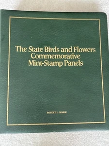 State Birds & Flowers Commemorative Mini Stamps Panels Complete Album - Picture 1 of 24