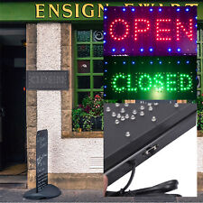 Bright LED 2In1 Business Open Closed Sign Display Neon Board For Store Bar Shop