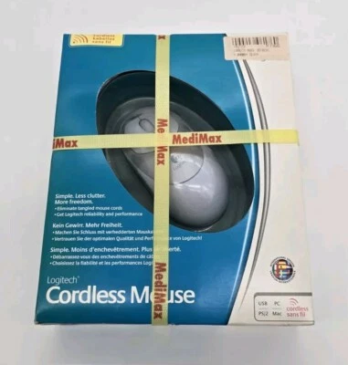 Logitech Cordless Wheel Mouse Maus Usb Wifi Wireless Vintage - NEU - Bild 1 von 2