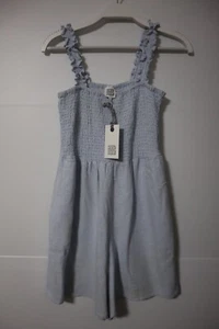 New With Tag - Seed Teen girl's blue/white stripe playsuit size 12 - Picture 1 of 2