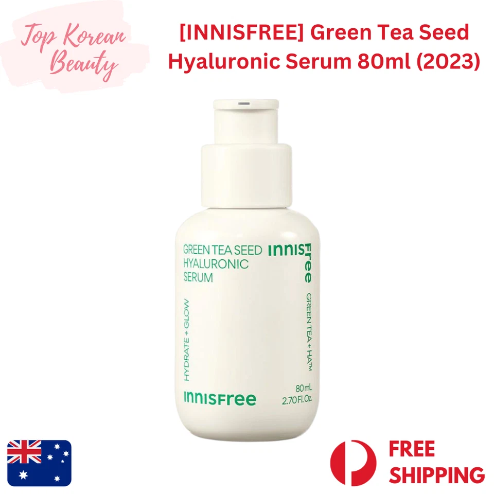 [INNISFREE] Green Tea Seed Hyaluronic Serum 80ml | K-Beauty | AU Stock -Back Ord - image 1 of 4