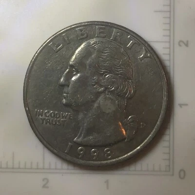 1998 D Washington Quarter Die Class “Spitting Eagle” Error - Image 1 of 4