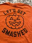 Vintage Halloween Pumpkin Let’s Get Smashed Shirt Sz M Smashing Pumpkins