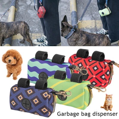 Pet Dispenser Waste Dog Poo Puppy Pick-Up Bags Travel Poop Bag Holder⊥ - Image 1 of 4