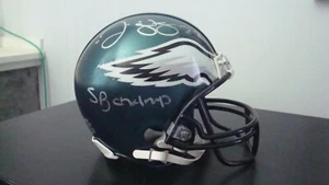 Duce Staley AUTOGRAPHED PHILADELPHIA EAGLES MINI HELMET SIGNED "SB CHAMPS" - Picture 1 of 3