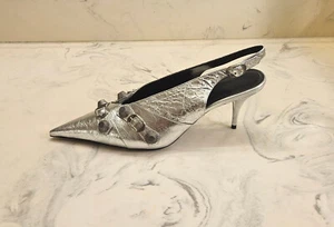 New! Balenciaga 'Cagole' Pointed Toe Slingback Pumps 11 US 41 Eur. MSRP $1450 - Picture 1 of 12