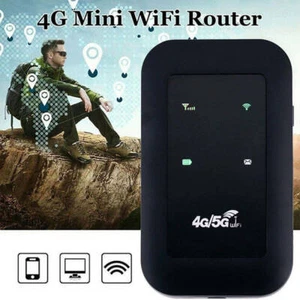 Schwarz Wireless Mini Portable Mobiler Router LTE WIFI WLAN 150Mbps Hotspot 4G - Bild 1 von 6