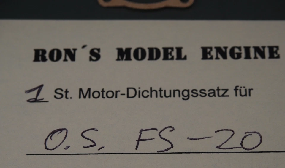 Gehäuse-Dichtungssatz für Modellmotor OS FS-20 - Bild 1 von 2