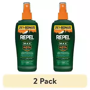 2PACK Repel Insect Repellent Sportsmen Max Formula Spray Pump 40% DEET 7.5-fl Oz - Picture 1 of 8