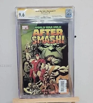 🔥RARE: World War HULK; AFTERSMASH #1 CGC 9.6 SS signed By Greg Pak One Shot NM+ - Image 1 of 4
