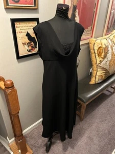 Jones New York Champagne Nights Long BLACK DRESS Size 16 NWT Retails for $150 - Picture 1 of 15