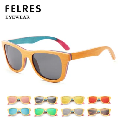 Gafas de sol polarizadas de madera unisex hechas a mano con marco de madera gafas para exteriores  Foto 1 de 4