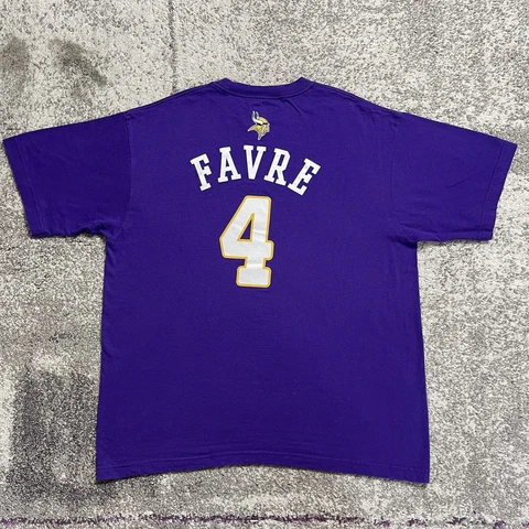 Reebok NFL Minnesota Vikings Brett Favre Football Shirt Mens Large Cover