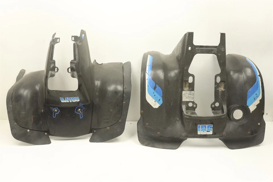 Kawasaki Bayou 185 85 Ebony Fender Set Front Rear 38050 Foto 1 de 4