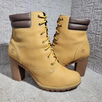 Timberland Tillston 6" Para mujeres Talla 9 EE. UU. Trigo Nubuck Cuero Bombas Botas A1KJH Foto 1 de 4