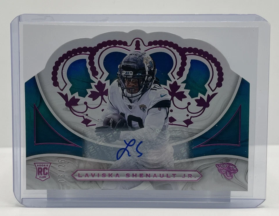 2020 Chronicles Rookie Pink Laviska Shenault Jr RC Auto /25 CR-20 Jaguars Rookie - Image 1 of 2