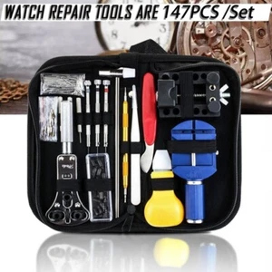 Watch Repair Kit 147 PCS Watch Battery Replacement Tool Kit Watch Remover Tool - Picture 1 of 10