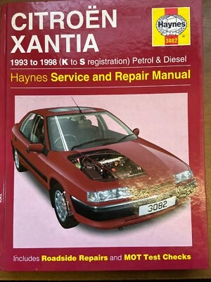 Haynes Manual Citroen Xantia Petrol & Diesel 1993 to 1998 ( K to S reg ) - Image 1 of 2