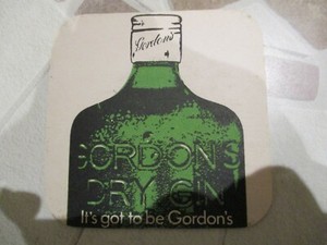 Gordons Gin, Beer Mat, 1970's