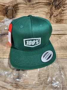 100% Men's Icon Hat Forest Green, One Size fits all Tr#972524 - Picture 1 of 4