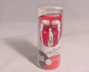 MYCHOICE HEADPHONES EARBUDS MUSIC HANDS FREE W MICROPHONE #WHITE #72-AA - Picture 1 of 2